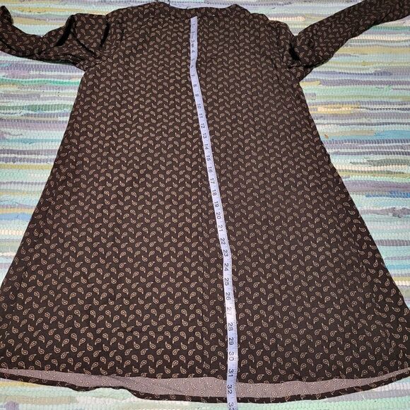 Altar'd State Ladies Black Pullover A Line Paisley Print Boho Dress Sz S - Picture 12 of 12